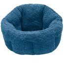 FurHaven Snuggle Terry Warming Hi-Lo Cuddler Bed - Lake Blue (Medium)