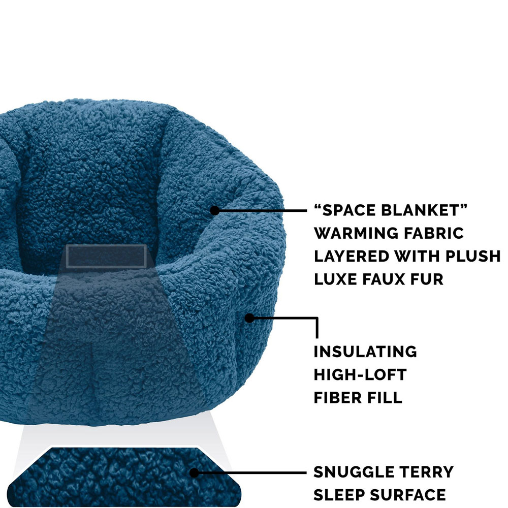 FURHAVEN-SNUGGLE-TERRY-WARMING-HI-LO-CUDDLER-BED-LAKE-BLUE-MED
