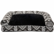 FurHaven Southwest Kilim Cooling Gel Top Sofa Pet Bed - Black Medallion (Small)