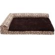 FurHaven Southwest Kilim Deluxe Chaise Lounge Cooling Gel Top Sofa Pet Bed - Desert Brown (Jumbo)