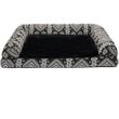 FurHaven Southwest Kilim Memory Top Sofa Pet Bed - Black Medallion (Jumbo Plus)