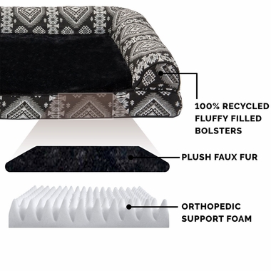 SOUTHWST-KILIM-ORTHPDC-SOFA-PTBD-BLCK-MEDALLION-JMBPLS