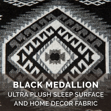 SOUTHWST-KILIM-ORTHPDC-SOFA-PTBD-BLCK-MEDALLION-LG
