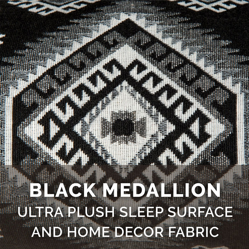 SOUTHWST-KILIM-ORTHPDC-SOFA-PTBD-BLCK-MEDALLION-LG