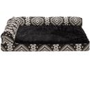FurHaven Southwest Kilim Pillow Sofa Pet Bed - Black Medallion (Large)