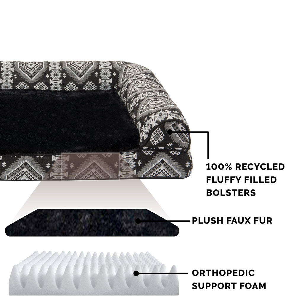 SOUTHWEST-KILIM-PILLW-SOFA-PTBED-BLACK-MEDALLION-SM