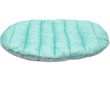 Furhaven Stuff Sack Travel Bed with Bag - Aqua & Granite Gray (Small)