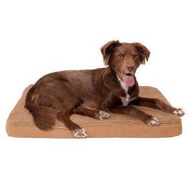 FURHAVEN-TERRY-SUEDE-ORTHOPEDIC-BED-CAMEL-MEDIUM