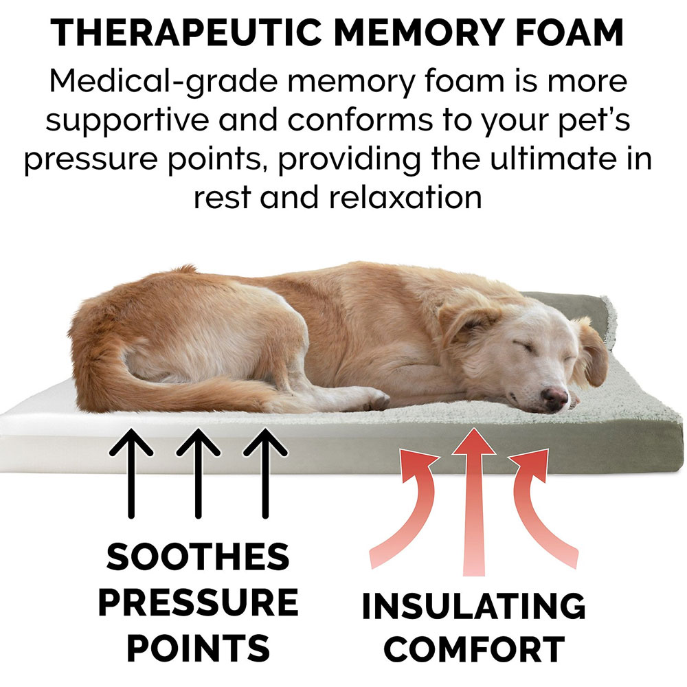 FURHAVEN-TERRY-SUEDE-ORTHOPEDIC-BED-CLAY-MEDIUM