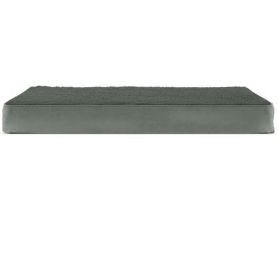 FURHAVEN-TERRY-SUEDE-ORTHOPEDIC-BED-FOREST-SMALL