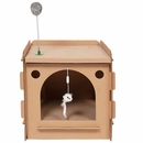 Furhaven Tiger Tough Condo Hideaway Scratcher House Furhaven Tiger Tough Condo Hideaway Scratcher House