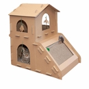 Furhaven Tiger Tough Townhouse Playground Scratcher House Furhaven Tiger Tough Townhouse Playground Scratcher House