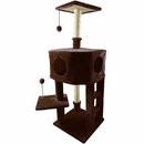 FurHaven Tiger Tough Treehouse Playground - Brown