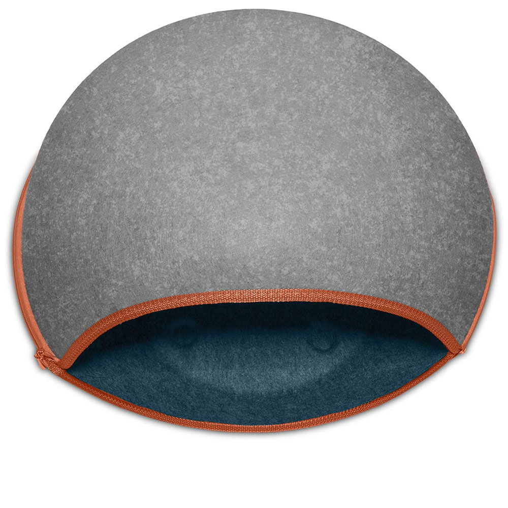 FURHAVEN-TWO-COLOR-ROUND-FELT-CUBBY-HEATHER-GRAY-LAGOON-BLUE