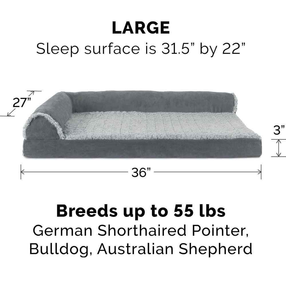 FURHAVEN-CHAISE-LOUNGE-PILLOW-BED-GRAY-LARGE