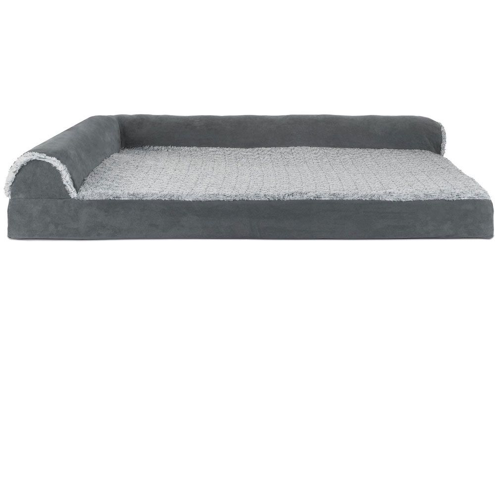 FURHAVEN-CHAISE-LOUNGE-PILLOW-BED-GRAY-SMALL
