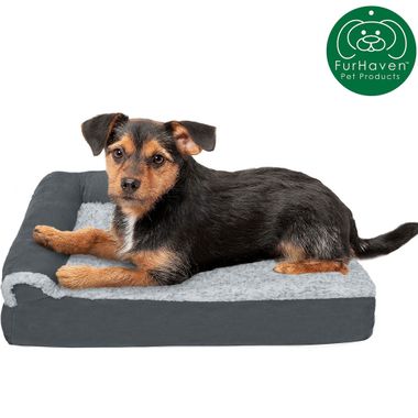 FURHAVEN-CHAISE-LOUNGE-PILLOW-BED-GRAY-SMALL
