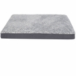 Furhaven Two-Tone Faux Fur & Suede Deluxe Orthopedic Pet Bed - Stone Gray (Jumbo)