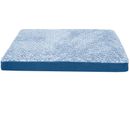 FurHaven Two-Tone Faux Fur & Suede Deluxe Pillow Pet Bed - Marine Blue (Extra Large)