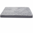 FurHaven Two-Tone Faux Fur & Suede Deluxe Pillow Pet Bed - Stone Gray (Extra Large)