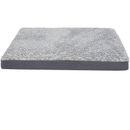 FurHaven Two-Tone Faux Fur & Suede Deluxe Pillow Pet Bed - Stone Gray (Large)