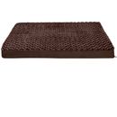 Furhaven Ultra Plush Deluxe Cooling Gel Top Pet Bed - Chocolate (Jumbo Plus)