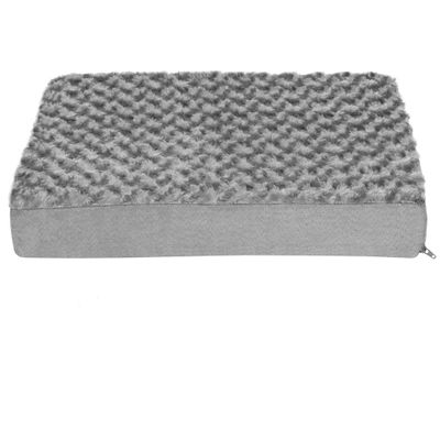 FURHAVEN-ULTRA-PLUSH-ORTHOPEDIC-BED-GRAY-SMALL