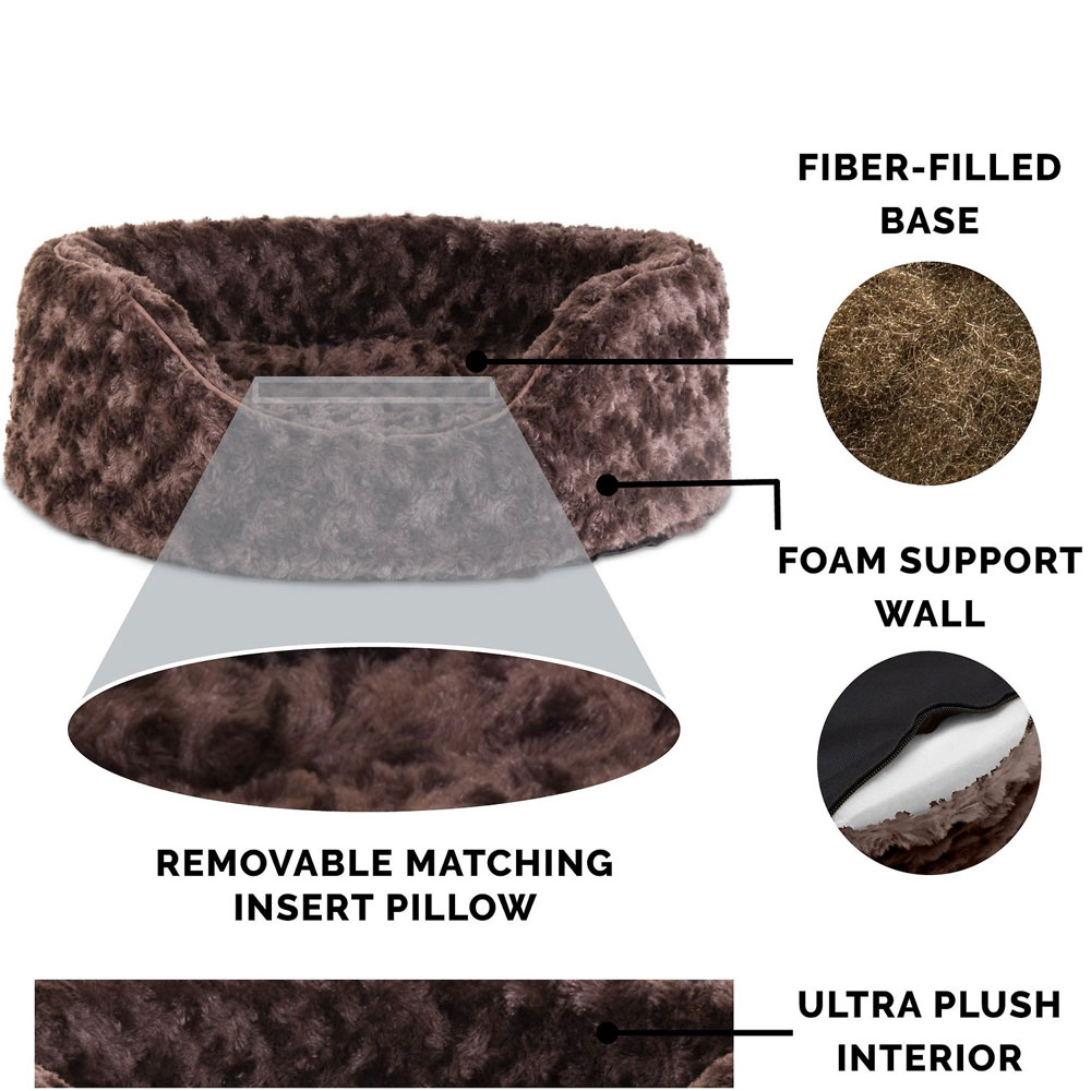 FURHAVEN-ULTRA-PLUSH-OVAL-PETBD-CHOCOLATE-XLG