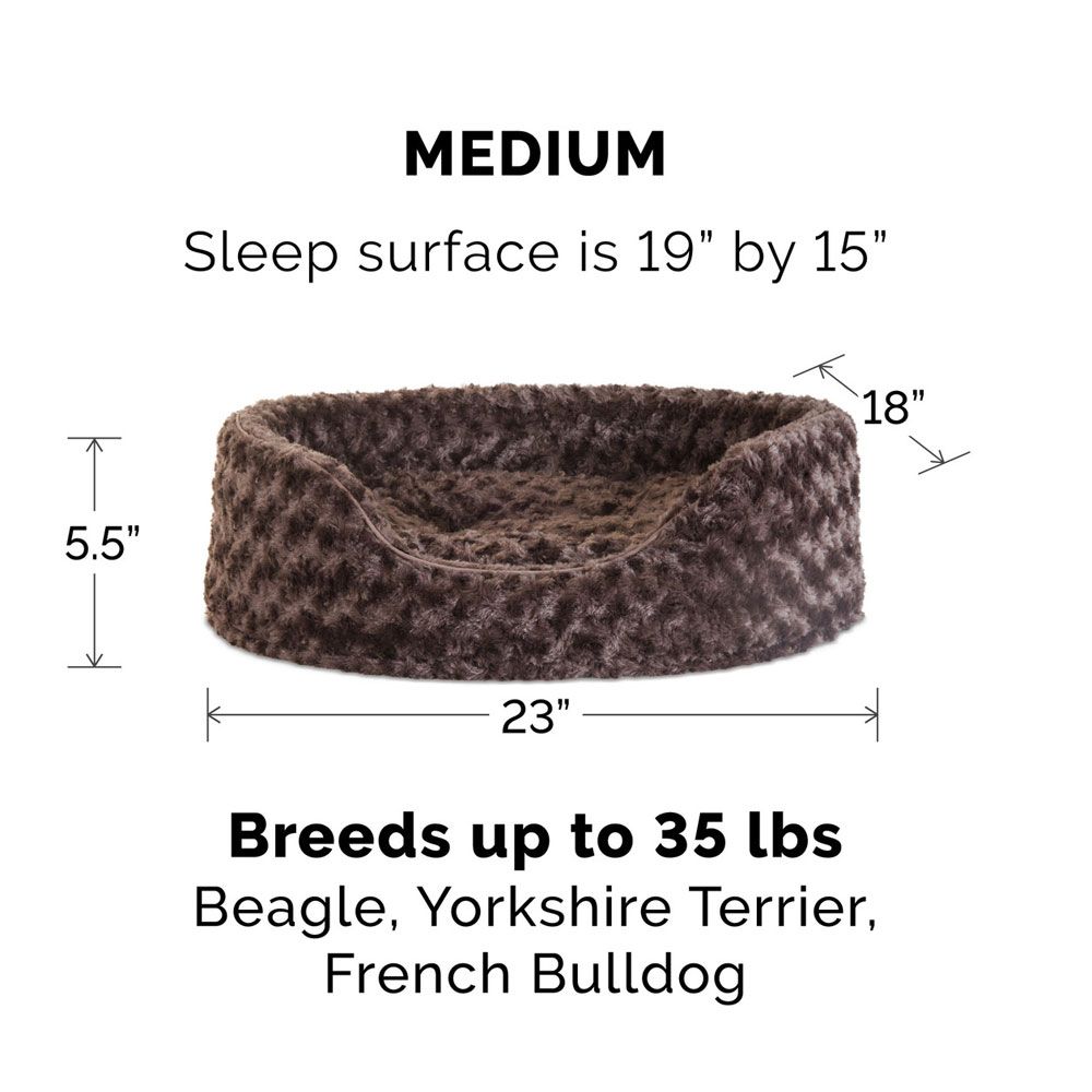 FURHAVEN-ULTRA-PLUSH-OVAL-PETBD-CHOCOLATE-MED