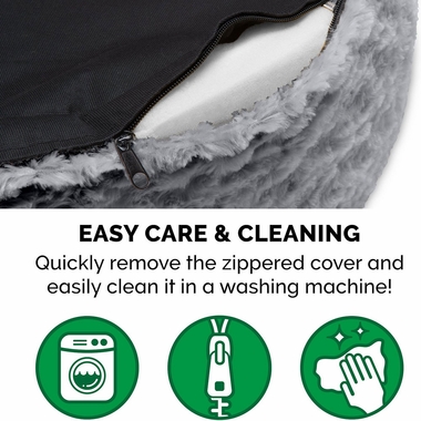 FURHAVEN-ULTRA-PLUSH-OVAL-PETBD-GRAY-LG