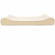 Furhaven Ultra Plush & Suede Luxe Lounger Gel Top Pet Bed - Cream (Giant)