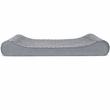 Furhaven Ultra Plush & Suede Luxe Lounger Memory Top Pet Bed - Gray (Giant)