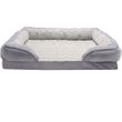 FurHaven Velvet Waves Perfect Comfort Full Support Sofa Bed - Granite Gray (Medium)