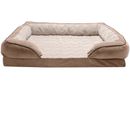 FurHaven Velvet Waves Perfect Comfort Memory Top Sofa Bed - Brownstone (Medium)