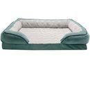 FurHaven Velvet Waves Perfect Comfort Memory Top Sofa Bed - Celadon Green (Small)