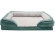 FurHaven Velvet Waves Perfect Comfort Memory Top Sofa Bed - Celadon Green (Small)