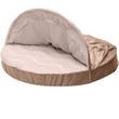 FurHaven Wave Fur & Velvet Snuggery Orthopedic Pet Bed - Brownstone (26")