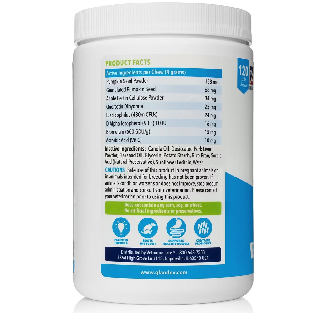 GLANDEX-ANAL-GLAND-SUPPRT-DOGS-PRKLIVR-120-CHEWS