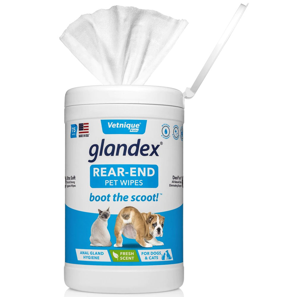 Glandex Anal Gland Hygienic Cleansing & Deordorizing Wipes