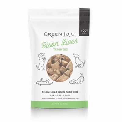 GREEN-JUJU-DOG-TRAINING-TREAT-BISON-LIVER-FD-3OZ
