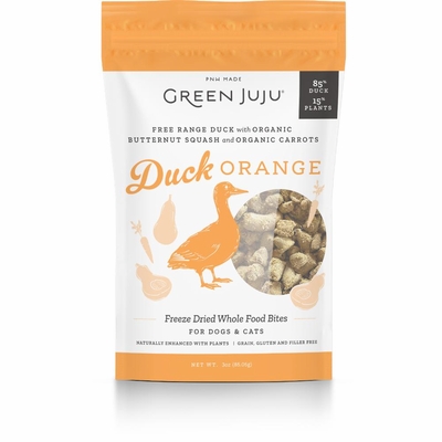 GREEN-JUJU-DOG-WHOLE-FOOD-BITES-DUCK-ORANGE-FD-3OZ