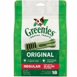 Greenies Original Dental Chew Dog Treats - Regular 18 oz (18 Bones)