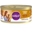 Halo Turkey Stew Grain-Free Adult Canned Cat Food, 5.5-oz, case of 12
