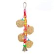 Happy Beaks Toy - 4 Vine Balls on Chain with Bell