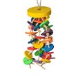 Happy Beaks Toy - Hanging Wood Wafers on Rope