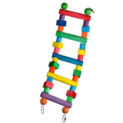 HAPPY-BEAKS-TOY-WOOD-BLOCK-LADDER-SMALL