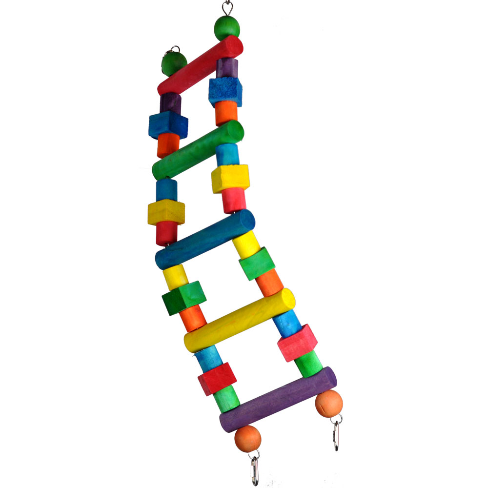 HAPPY-BEAKS-TOY-WOOD-BLOCK-LADDER-SMALL