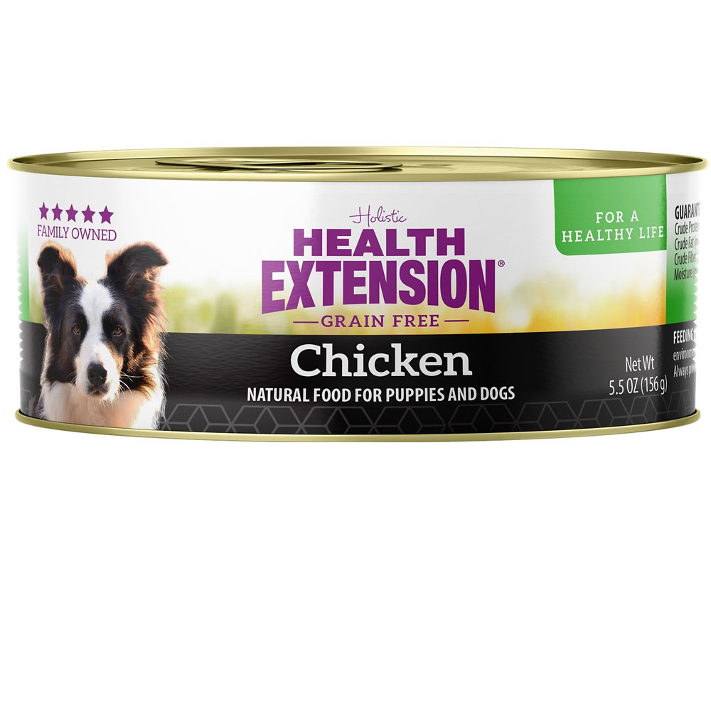 Health Extension GrainFree Chicken Canned Dog Food, 5.5oz, case of 24
