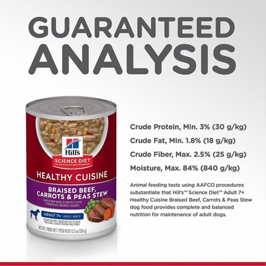 HILLS-SCIENCE-DIET-ADLT-7-HELTHY-CUISNE-BF-CRRTS-PEAS-CAN-DOG-FD-12OZX2