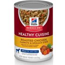 Hill's Science Diet Adult 7+ Healthy Cuisine Roasted Chicken, Carrots & Spinach Stew Canned Dog Food, 12.5-oz, case of 12